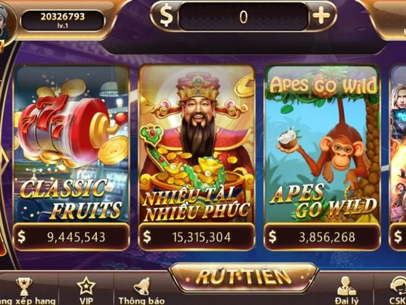 Màn hình trò chơi Slot với biểu tượng thắng lớn tại 18win1