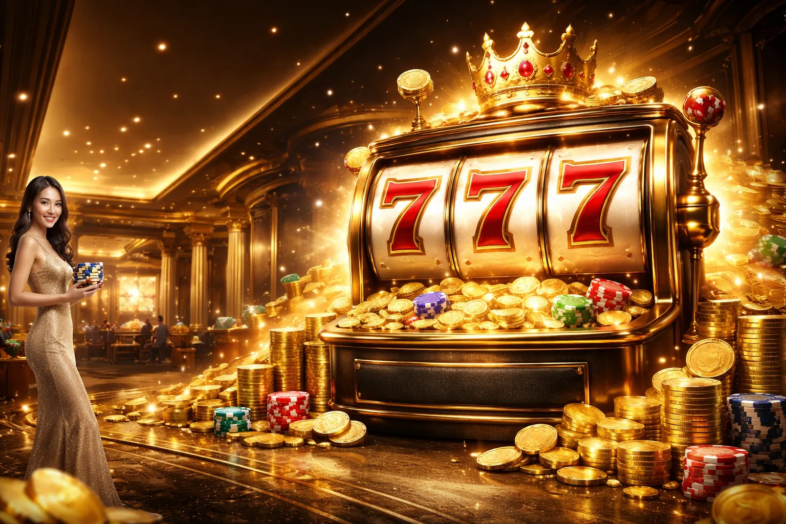 Hình ảnh người chơi ăn mừng chiến thắng nổ hũ slot lớn