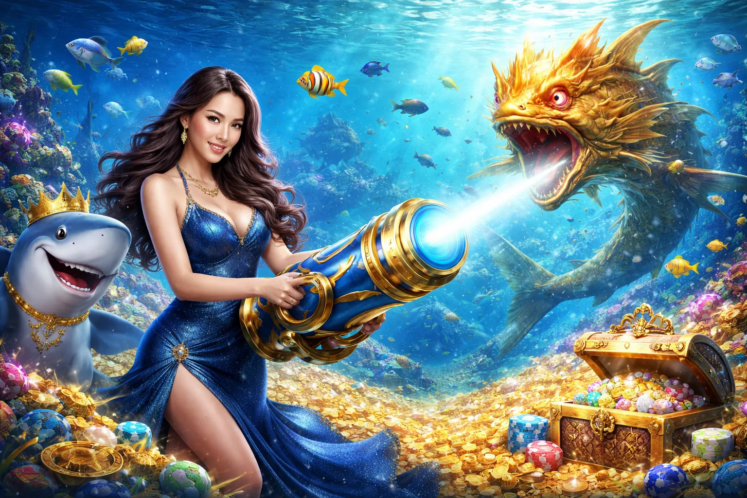 Hình ảnh game bắn cá 18win1 trực tuyến sống động
